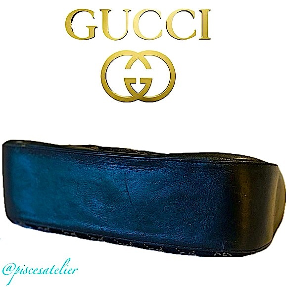 Gucci Vintage GG Monogram Supreme Canvas with Leather Trim Baguette Bag - Picture 14 of 15